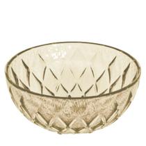 Tigela de Plástico para Sobremesa 310ml Cristal Glamour âmbar Plasutil ref.15011
