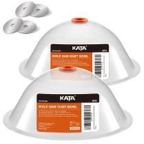 Tigela de poeira para serra de furos KATA, pacote com 2 unidades de silicone para luz embutida Tigela de poeira para serra de furos KATA, pacote com 2 unidades de silicone para luz embutida
