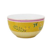 Tigela de Porcelana Amarela 12cm com Flores - La Majorelle Tigela de Porcelana Amarela 12cm com Flores - La Majorelle