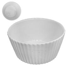 Tigela de porcelana redonda luna branca 385ml 6x11cm de ø