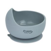 Tigela De Silicone Com Ventosa Freso Baby - Cinza