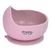 Tigela de Silicone Infantil com Ventosa Rosa - Freso Baby Tigela de Silicone Infantil com Ventosa Rosa - Freso Baby
