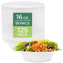 Tigela de sopa descartável Freshware 473 ml, pacote com 125, biodegradável