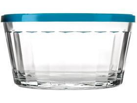 Tigela de Vidro com Tampa 600ml Redonda Nadir