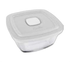 Tigela De Vidro Com Tampa Facilita Vap 300Ml Mini Pote 3 Un