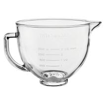 Tigela de vidro kitchenaid lisa para stand mixer 4,8l com alça tranparente kiq09bbona Tigela de vidro kitchenaid lisa para stand mixer 4,8l com alça tranparente kiq09bbona