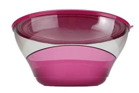 Tigela Elegância 4,6 litros Rosa Translúcido Tupperware