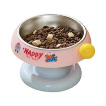 Tigela Elevada Antiderrapante De Aço Inoxidável Para Cães E Gatos, Design Saudável Para Articulações