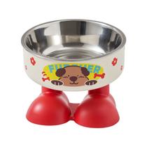 Tigela elevada de aço inoxidável para animais de estimação para cães e gatos Tigela elevada de aço inoxidável para animais de estimação para cães e gatos