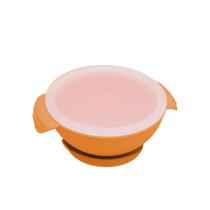 Tigela em Silicone Infantil Com Ventosa e Tampa Oxford