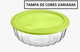 Tigela em vidro Oceani com Tampa em Plástico 3,8L - Vitazza