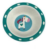 Tigela Funda Ecológica Fibra Bambu Animais Infantil