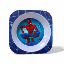 Tigela Funda Pratinho Melamina Homem Aranha Disney Marvel UN