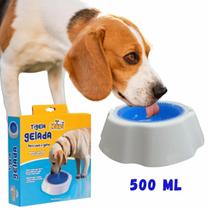 Tigela Gelada para Pet Cachorros Gatos 500ml Agua Gelada por Horas