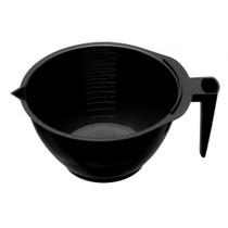 Tigela Graduada c/ Suporte de Pincel p/ Tintura Preta - 450ml - Santa Clara Tigela Graduada c/ Suporte de Pincel p/ Tintura Preta - 450ml - Santa Clara