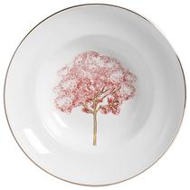 Tigela Grande Com Aba Com Filete Ouro Ypê Rosa Scalla Tigela Grande Com Aba Com Filete Ouro Ypê Rosa Scalla
