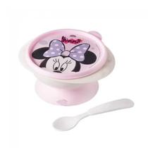 Tigela Infantil Com Ventosa E Colher Minnie Baby - Plasútil