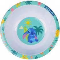 Tigela Infantil de Melamine 500ml Disney Tuut Stitch Leve Resistente Segura Sopas Cereais Sobremesas