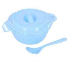 Tigela Infantil De Plástico Com Tampa + Colher Tigela Infantil De Plástico Com Tampa + Colher
