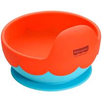 Tigela Infantil de Silicone com Ventosa Azul e Vermelho Fisher Price