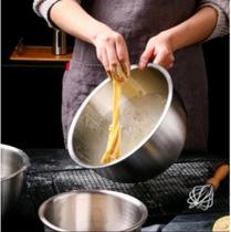 Tigela Inox Bacia Preparo Confeitaria Salada Recipiente Pote Armazena Mexer Bolo Massa Talheres Fuer