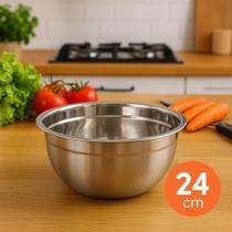 Tigela Inox Bowl Multiuso Cozinha Profissional e Doméstica Vários Tamanhos