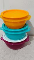 Tigela instantânea 400 ml kit 3 peças Tupperware original