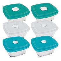 Tigela Marinex Facilita VAP 1L com Tampa 4000725 - Cores Sortidas - Embalagem com 6 Unidades