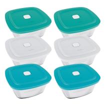 Tigela Marinex Facilita VAP 2L com Tampa(Cores Sortidas) - Embalagem com 6 Peças