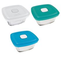 Tigela Marinex Facilita VAP 300ml com Tampa - Cores Sortidas - Embalagem com 24 Peças