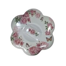 Tigela Melamina 33cm 7 Divisórias Resistente Pote Porta Tempero Armazenamento De Alimentos