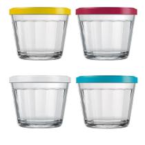 Tigela Nadir Americano 150ml Pequena 4210 com Tampa Cores Sortidas - Embalagem com 12 Peças Tigela Nadir Americano 150ml Pequena 4210 com Tampa Cores Sortidas - Embalagem com 12 Peças