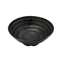 Tigela Ondulada de Melamina Linha Premium Kanpai Leve Resistente - Preto - 820mL - 19cm - Bestfer