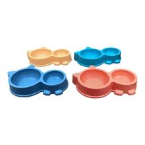 Tigela Para Pet com 2 Divisórias Bebedouro e Comedouro 30X20X5cm Tigela Para Pet com 2 Divisórias Bebedouro e Comedouro 30X20X5cm