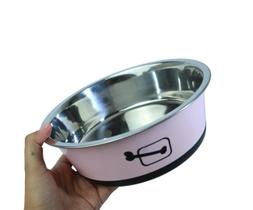 Tigela para Ração - Aço Inox tamanho M