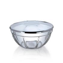 Tigela Pequena e Média com Tampa Cromada 700ml e 1,7Lts - Delta Útil