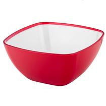 Tigela Plástico 600ml Pote Bowl Quadrado Pestiscos Sobremesa