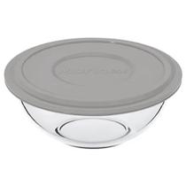 Tigela Plus Redonda Com Tampa 500ml Nadir Marinex Cinza