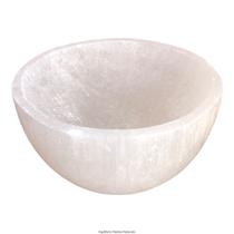 Tigela Pote Pedra Cristal Selenita Natural Bowl - EQUILIBRIO