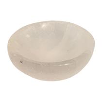 Tigela Pote Pedra Cristal Selenita Natural Bowl Pequena - Equilíbrio Pedras Naturais