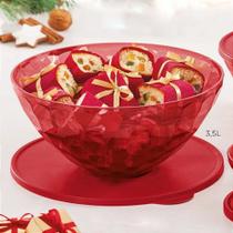 Tigela Prisma 3,5 litros Policarbonato Vermelho Tupperware