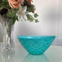 Tigela Prisma Policarbonato 500 ml Verde Translúcida Tupperware