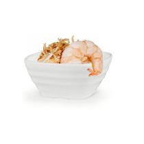 Tigela Quadrada Estriada 225ml em Melamina Finger Food Tigela Quadrada Estriada 225ml em Melamina Finger Food