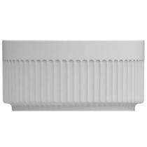 Tigela Ramekin de Porcelana 240ml Canelado Médio Germer Branco Tigela Ramekin de Porcelana 240ml Canelado Médio Germer Branco