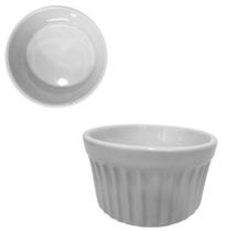 Tigela ramequim de porcelana redonda branca 270ml - PORCELANAS SAO FRANCISCO