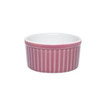 Tigela Ramequin 8X4CM 100ML - Branco/Rosa - Oxford