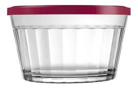 Tigela Redonda Americana com Tampa 600ml Transparente, Prática e Resistência Tigela Redonda Americana com Tampa 600ml Transparente, Prática e Resistência