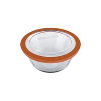 Tigela Redonda Prática Marinex 600ml com Tampa Plástica Nadir