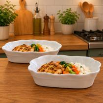 Tigela Saladeira Bowl Em Melamina Retangular 600ml Kit 12pçs Tigela Saladeira Bowl Em Melamina Retangular 600ml Kit 12pçs