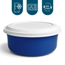 Tigela Saladeira Redonda Kit 5 Potes Plastico Com Tampa 4,6L Cozinha Salada Maionese Tigela Saladeira Redonda Kit 5 Potes Plastico Com Tampa 4,6L Cozinha Salada Maionese